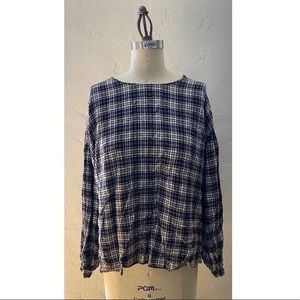 Zara Plaid Blouse